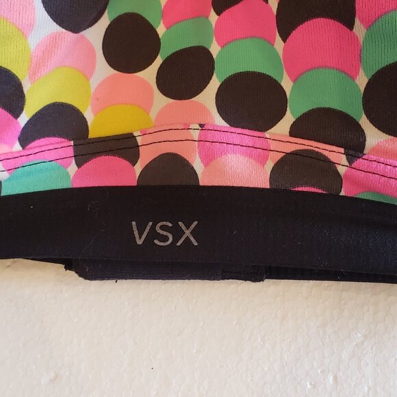 VSX Victoria Secret Sports Bra  with closure Polka Dot Design - Picture 7 of 10